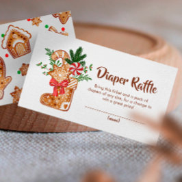 Tarjeta De Recepción Sweet Cookie Diaper Raffle Baby Shower