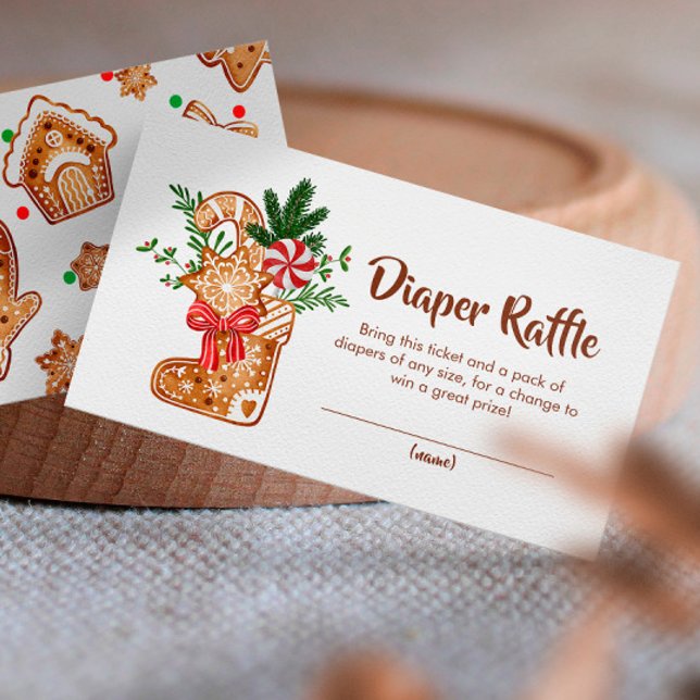 Tarjeta De Recepción Sweet Cookie Diaper Raffle Baby Shower (Subido por el creador)