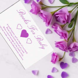 Tarjeta De Recepción Sweet Hearts Baby Shower Books For Baby
