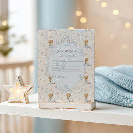 Tarjeta De Recepción Sweet Little Mouse Baby Shower Enclosure Card