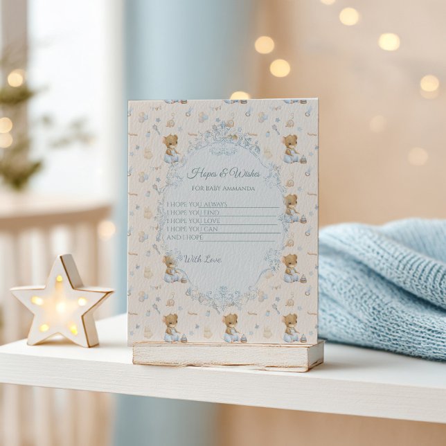 Tarjeta De Recepción Sweet Little Mouse Baby Shower Enclosure Card (Subido por el creador)