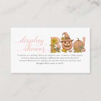 Tarjeta De Recepción Sweet little patch pumpkin florals is on the way