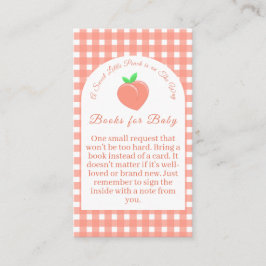 Tarjeta De Recepción Sweet Little Peach Baby Shower