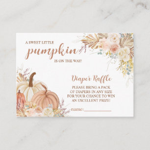 Tarjeta De Recepción Sweet Little Pumpkin Autumn Baby Shower