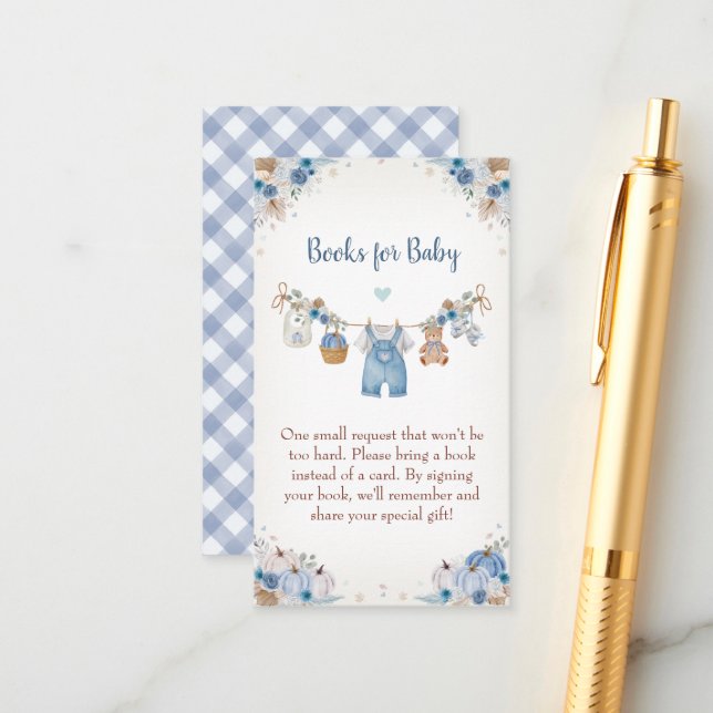 Tarjeta De Recepción Sweet Little Pumpkin Autumn Baby Shower (Anverso/Reverso In Situ)