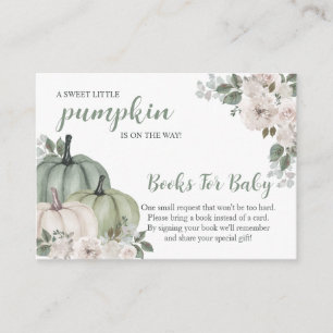 Tarjeta De Recepción Sweet Little Pumpkin Autumn Baby Shower