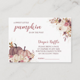 Tarjeta De Recepción Sweet Little Pumpkin Autumn Baby Shower