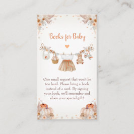 Tarjeta De Recepción Sweet Little Pumpkin Autumn Baby Shower 