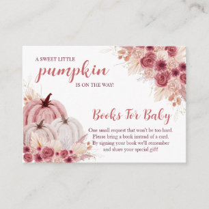 Tarjeta De Recepción Sweet Little Pumpkin Autumn Baby Shower