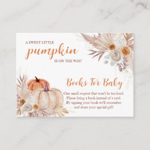 Tarjeta De Recepción Sweet Little Pumpkin Autumn Baby Shower