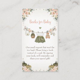 Tarjeta De Recepción Sweet Little Pumpkin Autumn Baby Shower