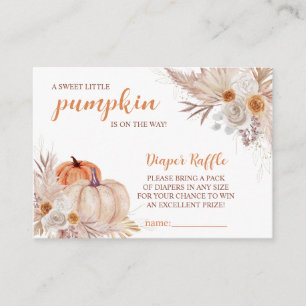 Tarjeta De Recepción Sweet Little Pumpkin Autumn Baby Shower