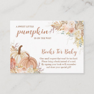 Tarjeta De Recepción Sweet Little Pumpkin Autumn Baby Shower