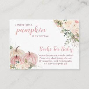 Tarjeta De Recepción Sweet Little Pumpkin Autumn Baby Shower