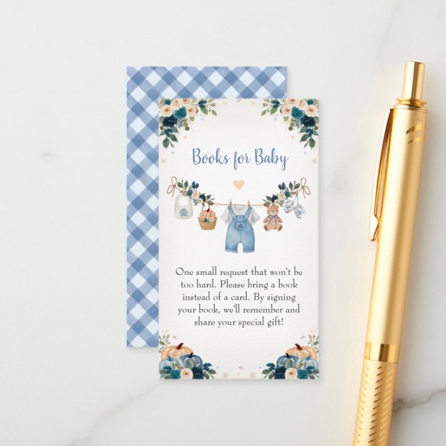 Tarjeta De Recepción Sweet Little Pumpkin Autumn Baby Shower (Anverso/Reverso In Situ)