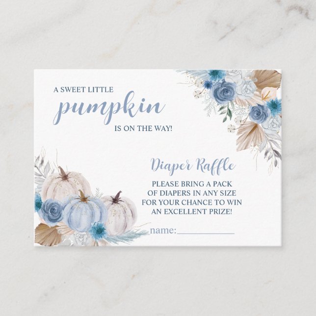 Tarjeta De Recepción Sweet Little Pumpkin Autumn Baby Shower (Anverso)