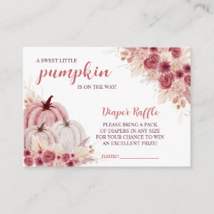 Tarjeta De Recepción Sweet Little Pumpkin Autumn Baby Shower
