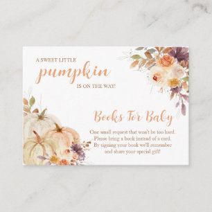 Tarjeta De Recepción Sweet Little Pumpkin Autumn Baby Shower