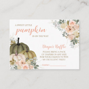 Tarjeta De Recepción Sweet Little Pumpkin Autumn Baby Shower