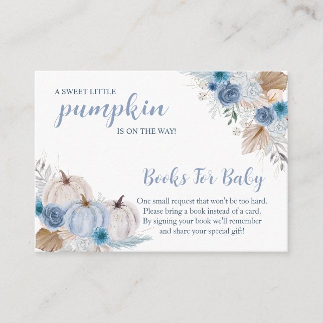 Tarjeta De Recepción Sweet Little Pumpkin Autumn Baby Shower (Anverso)