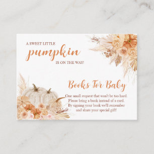 Tarjeta De Recepción Sweet Little Pumpkin Autumn Baby Shower