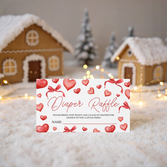 Tarjeta De Recepción Sweetheart Diaper Raffle Ticket (Subido por el creador)