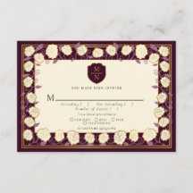 Sword & Shield Fantasy Wedding Medieval RSVP