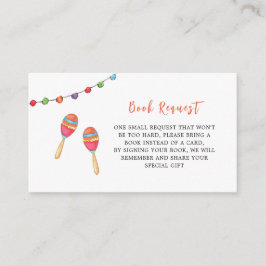 Tarjeta De Recepción Taco Bout a Baby, pedido de un libro de Baby Showe