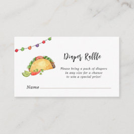 Tarjeta De Recepción Taco' Bout Baby Ducha Diaper Raffle