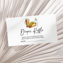 Tacos prepara pañales para el pañal de Baby Shower