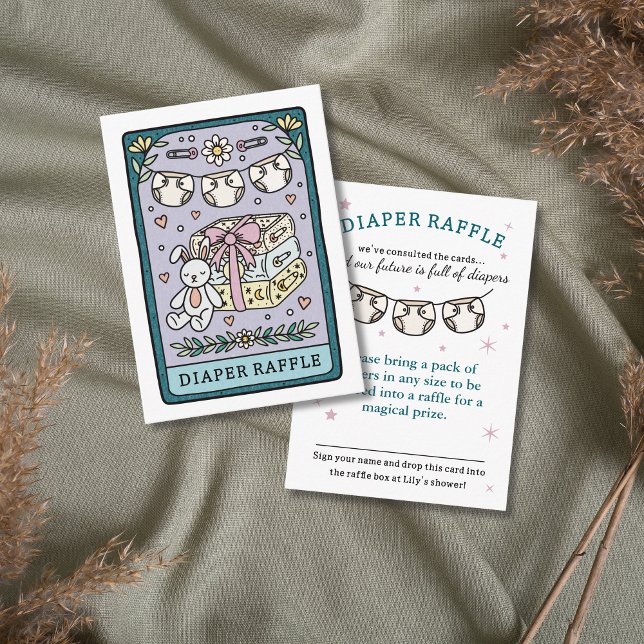 Tarjeta De Recepción Tarot Diaper Raffle Chica Coche de gabinete Baby S (Subido por el creador)