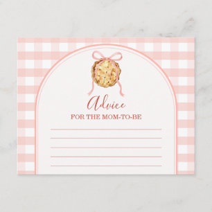 Tarjeta De Recepción Tarta Dulce Rosa Pastel Cuadro Consejo Para Mamá