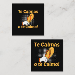 Tarjeta De Recepción Te Calmas O Te Calmo Madre Española Mexicana Diver