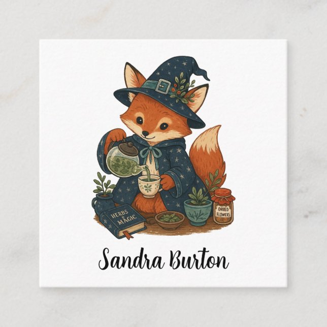 Tarjeta De Recepción Té de zorro personalizado (Anverso)
