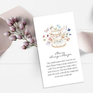 Tarjeta De Recepción Té Floral