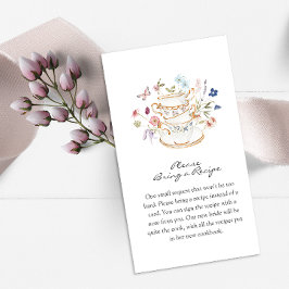 Tarjeta De Recepción Té floral