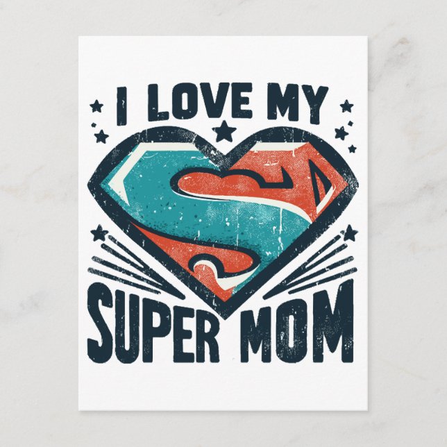 Tarjeta De Recepción Te Quiero Mamá (Anverso)
