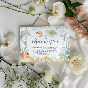 Tarjeta De Recepción Te Veremos Pronto Baby Shower Gracias