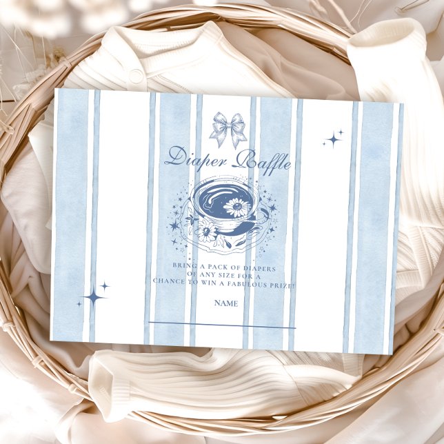 Tarjeta De Recepción Tea Fiesta Diapper Raffle (Subido por el creador)