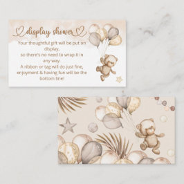 Tarjeta De Recepción Teddy Bear Baby Bear Baby Shower