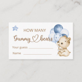 Tarjeta De Recepción Teddy Bear Baby Bear Baby Shower