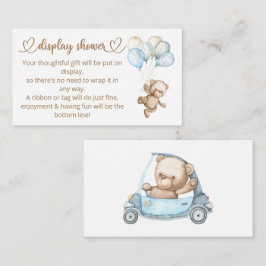 Tarjeta De Recepción Teddy Bear Baby Bear Baby Shower