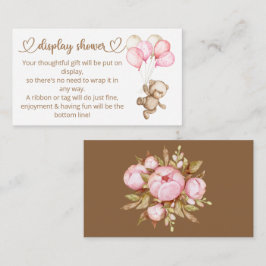 Tarjeta De Recepción Teddy Bear Baby Bear Baby Shower