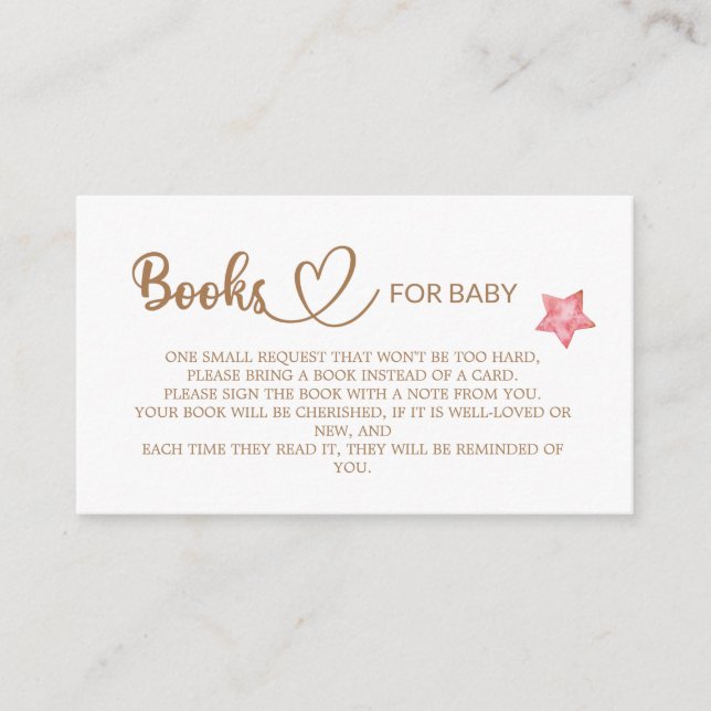 Tarjeta De Recepción Teddy Bear Baby Shower Books para el bebé (Anverso)