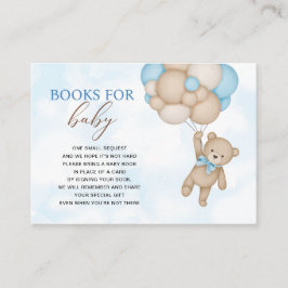 Tarjeta De Recepción Teddy Bear Books para el bebé