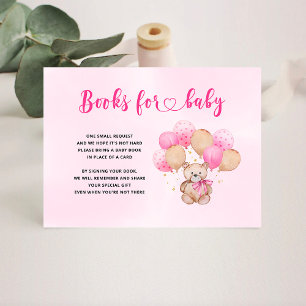 Tarjeta De Recepción Teddy Bear Books para el bebé