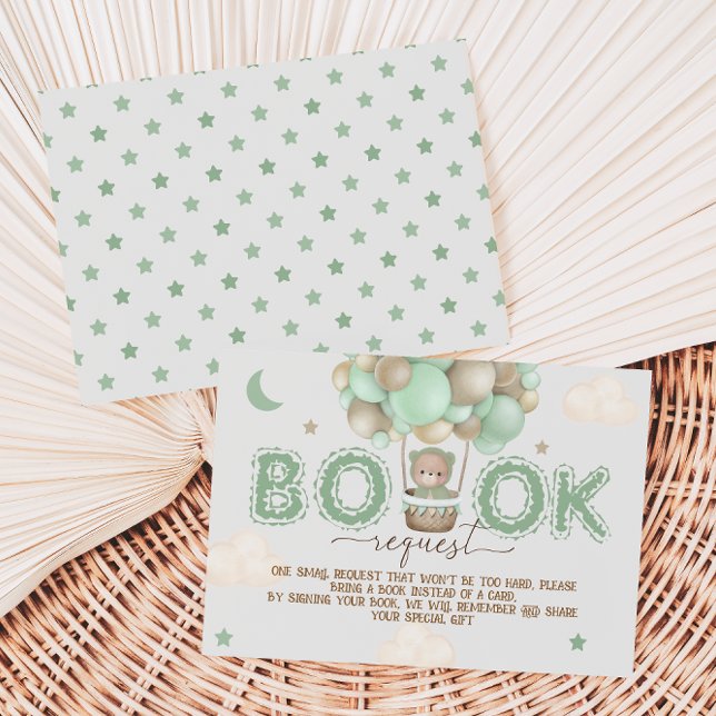 Tarjeta De Recepción Teddy Bear Books Para El Bebé Baby Shower (Subido por el creador)