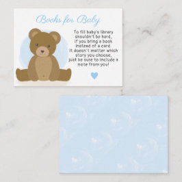 Tarjeta De Recepción Teddy Bear Boys para Baby Boy Baby Shower
