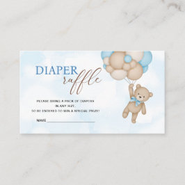 Tarjeta De Recepción Teddy Bear Diaper Raffle