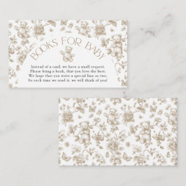 Tarjeta De Recepción Teddy Bear Libros Neutrales de tela para Baby Show